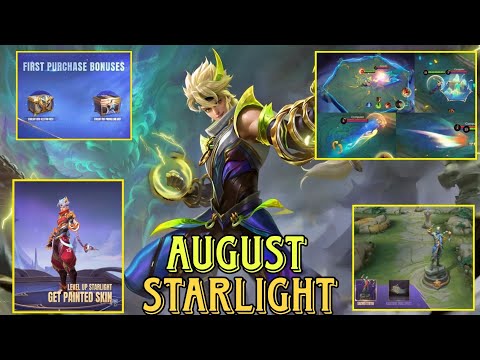 YIN AUGUST STARLIGHT SKIN ETERNAL GUARDIAN AVILABLE NOW😍 /COOL SKILL EFFECT / #MLBB  @SKYLERGAMINGMLBB