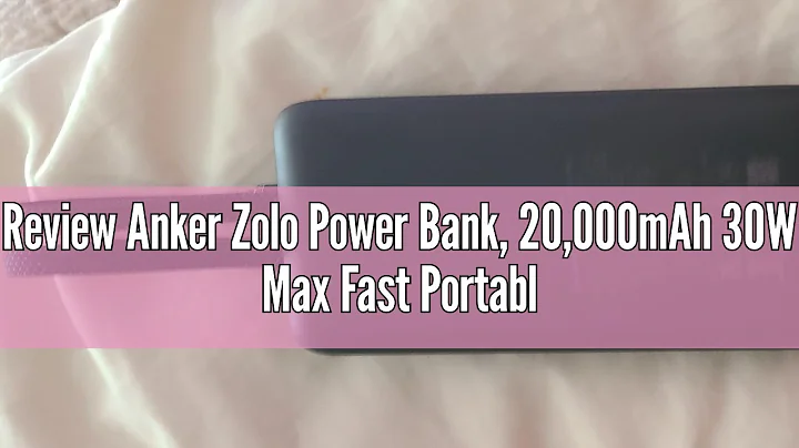 Review Anker Zolo Power Bank, 20,000mAh 30W Max Fast Portable Charger with Built-in USB-C and MFi Ce