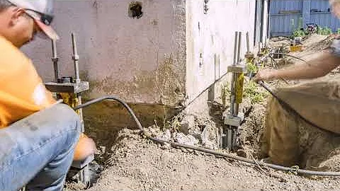 Lifting A Home In San Clemente - Foundation Repair Lift With Push Piers