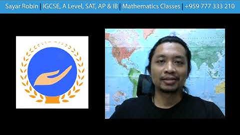 IGCSE Additional Mathematics (0606/01/SP/20/No.9)