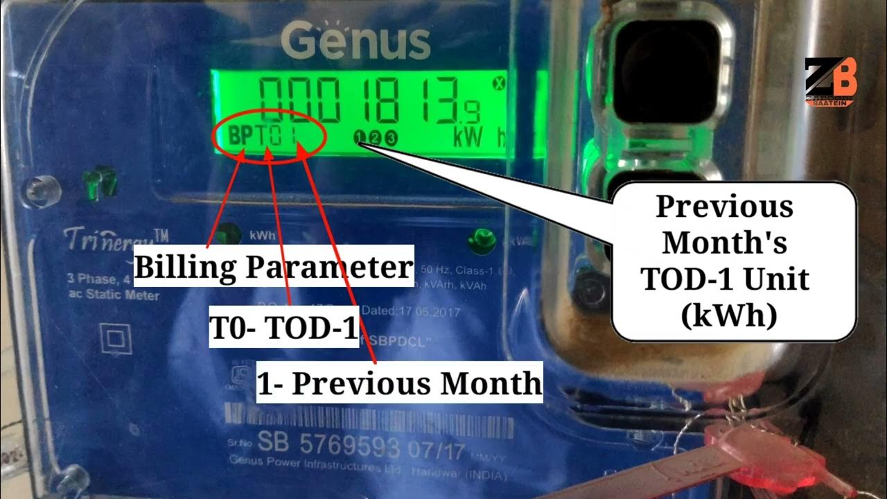 Genus Three phase Meter Reading Full Process... YouTube