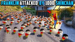 1000+ Shinchan's😱 Attacked And Followed Franklin Nobitha✨ And Doraemon💗 GTA 5 !😱 #gta5