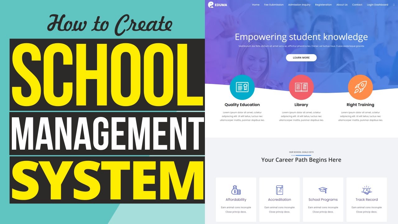 How to Make School Management System Website in WordPress - Attendance, Results, Timetable, SMS etc