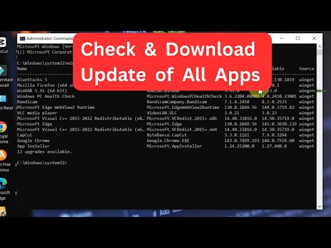 Hidden CMD Trick: Check & Install All Software Update Using One Command on Windows