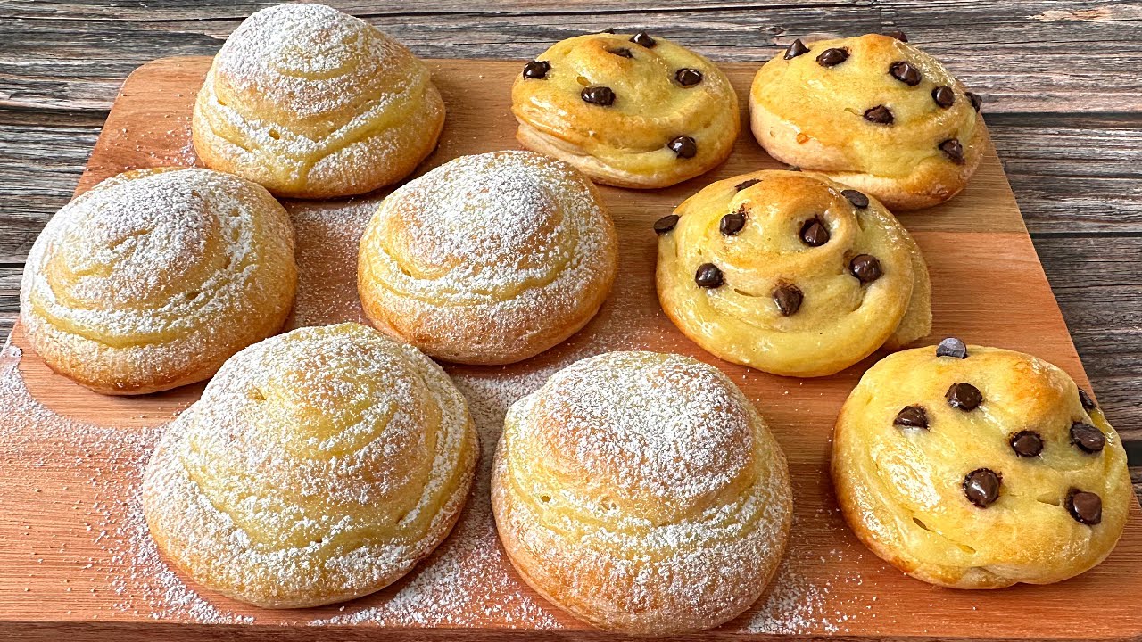 Con1 huevo, harina y leche prepara esta Deliciosa receta. Facturas muy Esponjosa y Sabrosa