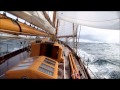 Classic Yacht Sailing William Fife Schooner "ADVENTURESS" Atlantic Ocean