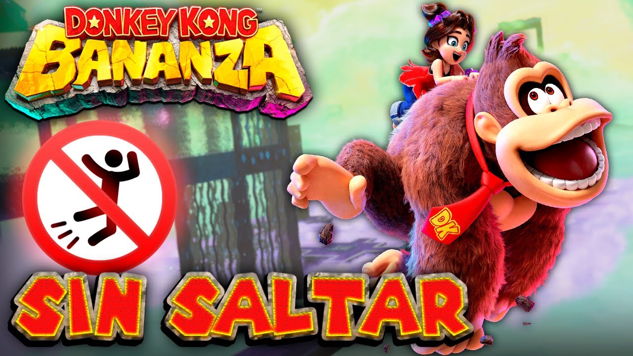 ¿Es posible terminar Donkey Kong BANANZA... SIN SALTAR? (NO botón A)