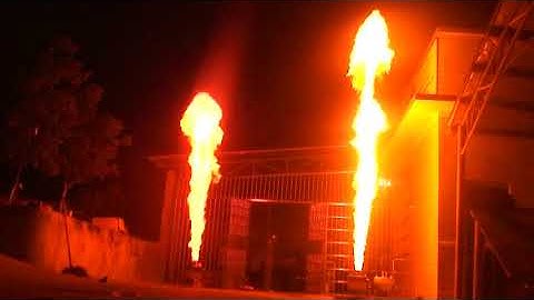 18F  10 meters height single color large Flame Projectors