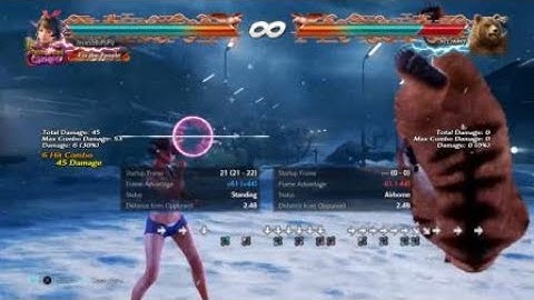 TEKKEN 7: Max Damage WS2,1 Josie "GKEN Special" Bear Specific Combo S4 5.0