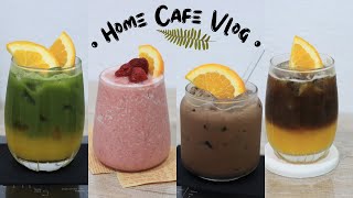 Home cafe vlog ~ Matcha - Choco - Coffee - Smoothies! Have a nice day with my home cafe vlog : )