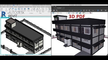 Revit to 3D PDF // How to convert Revit model to 3D PDF