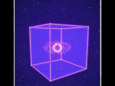 🌌 A Galaxy Inside a 3D Cube?! 🤯 | Amazing Python Animation & Cosmic Visual Effects