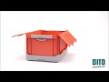 BITO EQ Foldable Bins - Ergonomically Designed