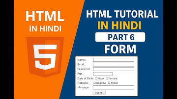 HTML Tutorial in Hindi (Part 6)| HTML Forms Basics Explained|| #html #htmltutorial #webdevelopment