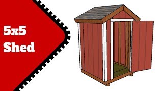 5x5 Small Garden Shed Plans