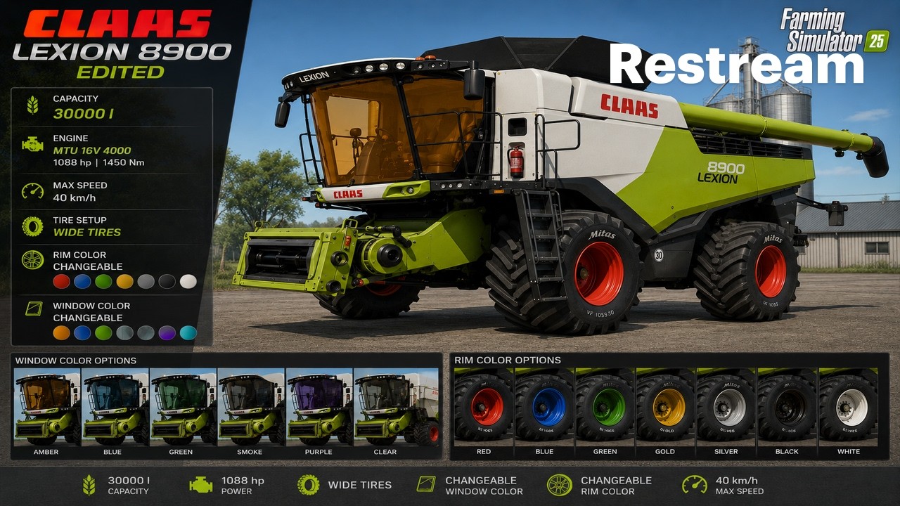 Claas Rollant 455 Uniwrap 180cm Edit