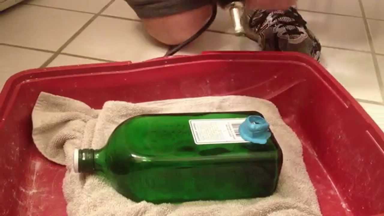 How To Drill A Hole In A Glass Bottle In 25 Seconds Youtube Glass Jugs Crafts Glass Bottles Bottle
