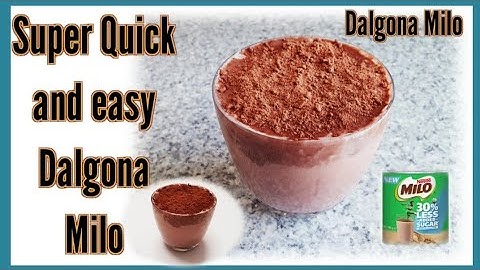 How To Make Dalgona Milo | Quick and Easy Dalgona Milo | Mishelle Hurren