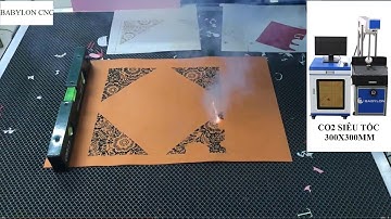 Máy cắt thiệp cưới Laser Co2 Siêu Tốc Ống Thuỷ Tinh - BABYLON CNC