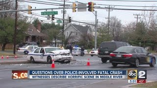 Questions remain in police-involved fatal crash in Middle River