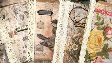 Tim Holtz Wallflower File Folders - Flip Through - Etsy Restock - Junk Journal