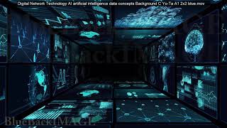 Digital Network Technology AI artificial intelligence data concepts Background C Yo Ta B1 2x2 yellow
