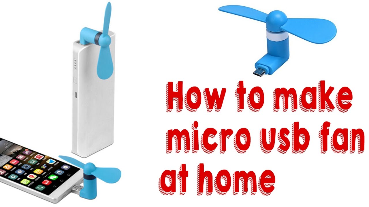 How to make a micro USB fan for phone at home | Life Hack/smart phone gadgets
