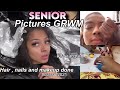 GRWM SENIOR PICTURES EDITION (Hair, Nails, and makeup)👩🏽‍🎓