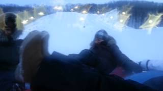 Snow tubing with friends in Snow Valley, Barrie