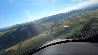 Bern Airport (BRN/LSZB) RWY 32 City Circling Hyper Lapse // Cockpit POV