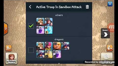 Attacking with miners in clash of clans || sandbox attack