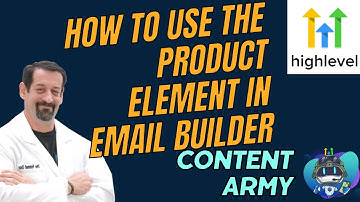 How To Use The Product Element in the Email Builder (UPDATE)