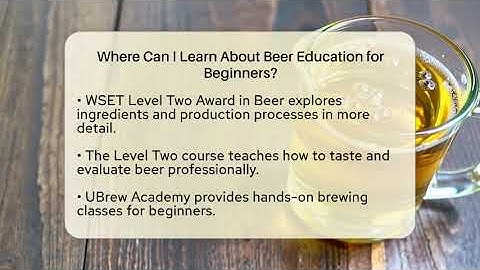 Where Can I Learn About Beer Education for Beginners? | The Pint Guy
