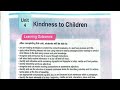 Kindness to children | unit4 | #class3