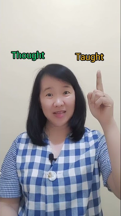 How to say 'thought and taught'?#pronunciation# learningenglish#shorts
