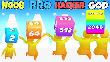 Cubes and Merge - NOOB vs PRO vs HACKER vs GOD