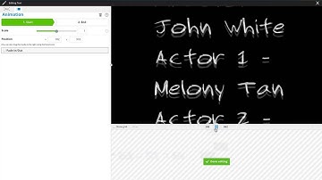 Add rolling credits to the end of your videos