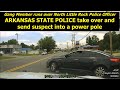 GANG MEMBER strikes police officer with KIA - ARKANSAS STATE POLICE PIT "Gudda Boy Gang" into pole
