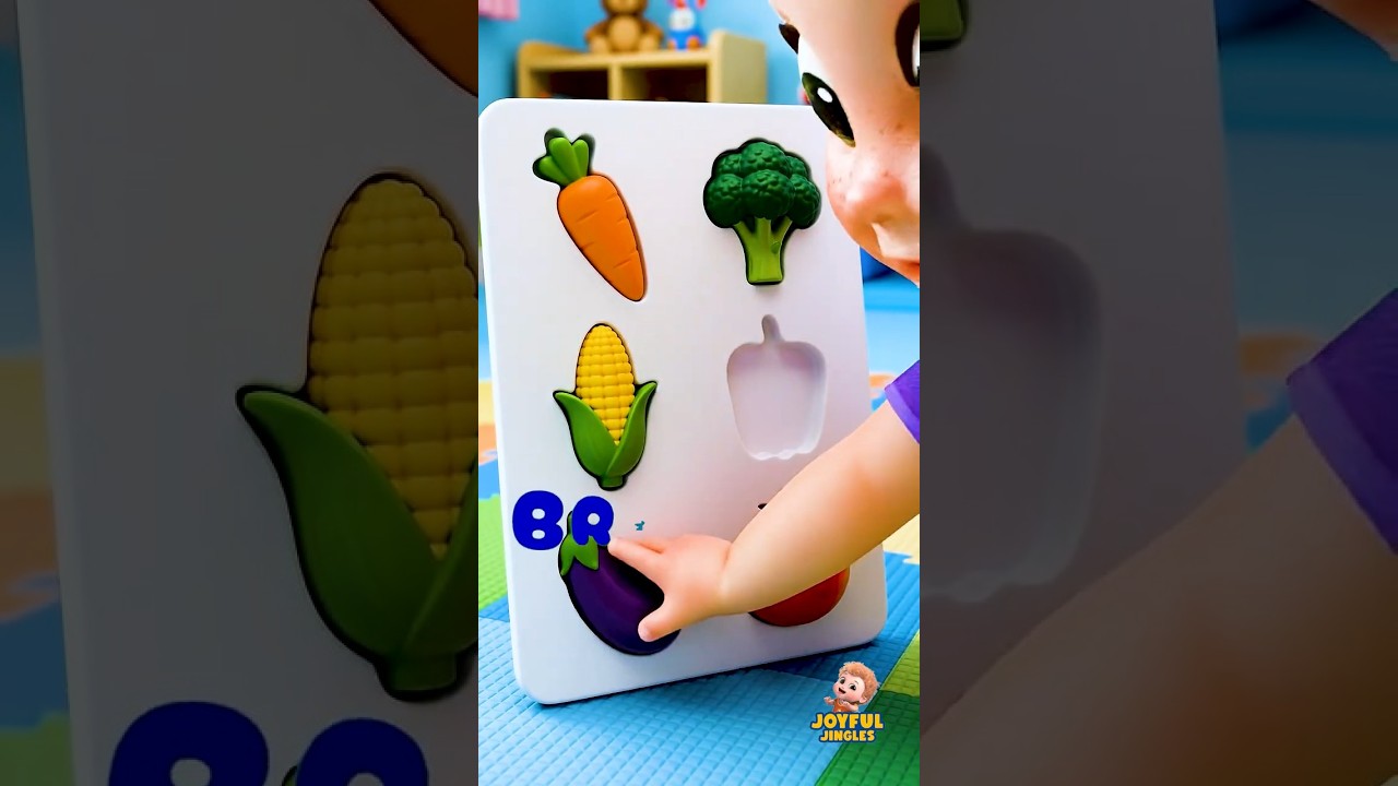 Kids Learn Vegetables Names | Vegetable Puzzle Song | Baby Cartoon & Kids Song #shorts
