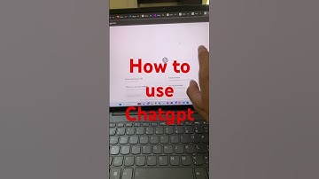 How to use ChatGPT in laptop.