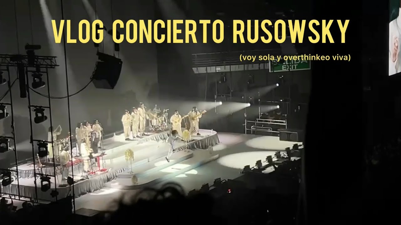 vlog concierto rusowsky madrid (primer concierto al que voy sola) 💛💛