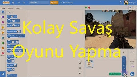 Scratch - Kolay Savaş Oyunu Yapımı (Ateş etme ve Düşman)