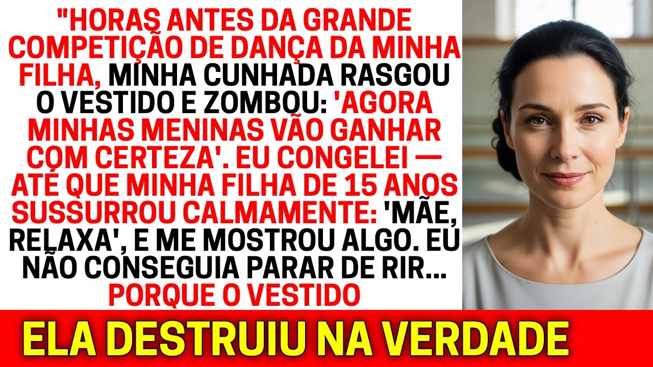 Minha sogra rasgou o vestido da minha filha bem antes da competição... Mas ela não esperava...