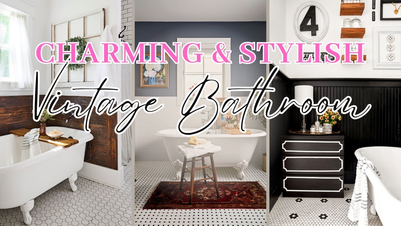 РАСКРОЙТЕ классическое стильное очарование! 10 лучших винтажных дизайнов ванных комнат, которые в...