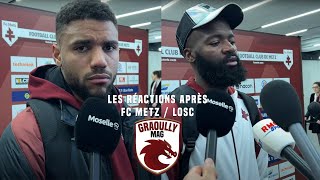 Réactions de Matthieu Udol et Didier Lamkel Zé après FC Metz / LOSC
