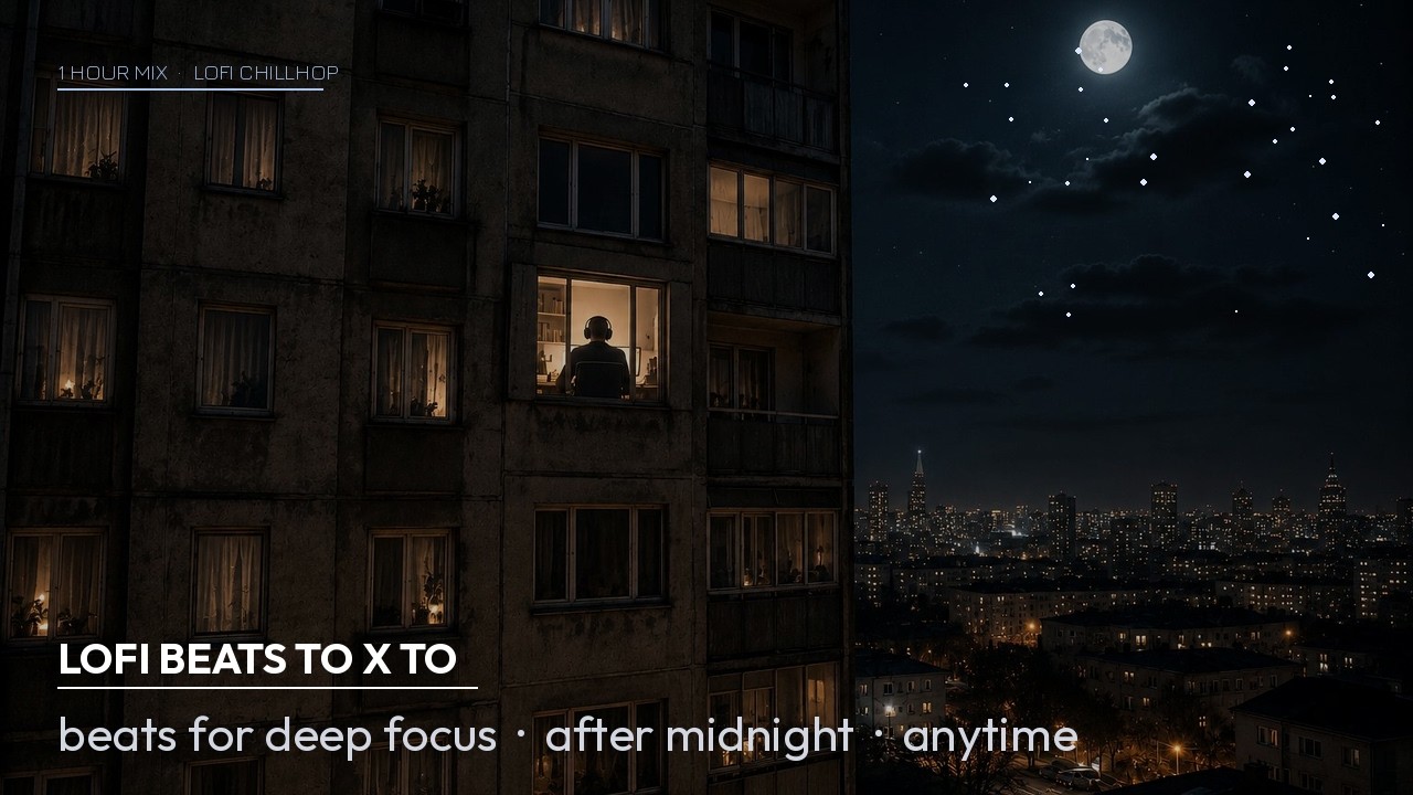 Late Night Focus 📚 lofi hip hop beats to study & relax to [ 1 hour ...