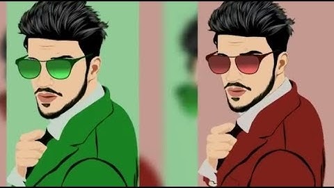 Cartoon vector Image Editing tutorial For Android Mobile   ML Editing