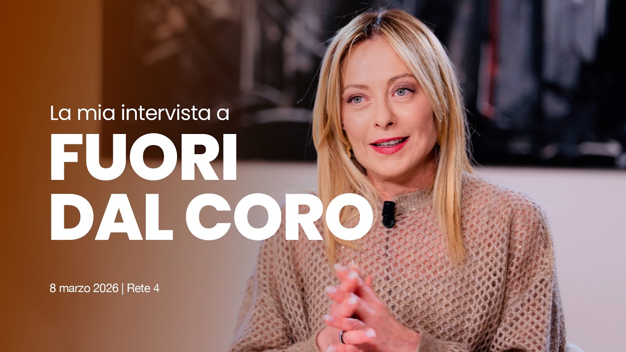 La mia intervista a Fuori dal Coro | 8 marzo 2026