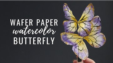 How to Paint Watercolor Wafer Paper Butterflies