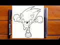 como desenhar o Sonic
